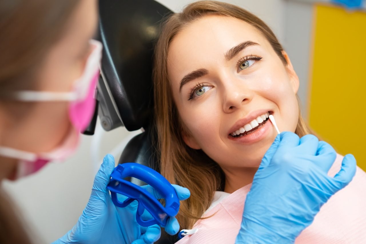 Professional dental scaling and polishing